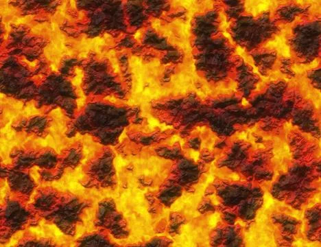 Eruption volcano. solidified lava texture Stock Illustration