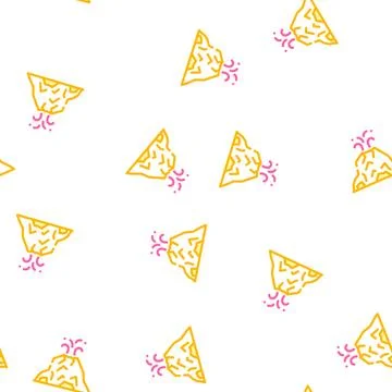 Eruption volcano vector seamless pattern color Stockillustratie