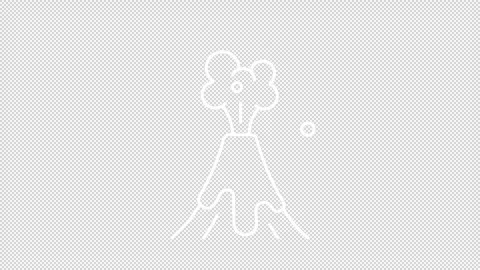 Eruption white line animation Stock Footage 275010652