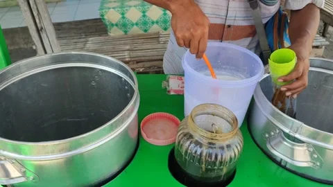 Es dawet cingcau Stock Footage 248894191