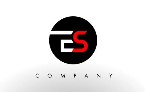 ES Logo. Letter Design Vector. Stock Illustration