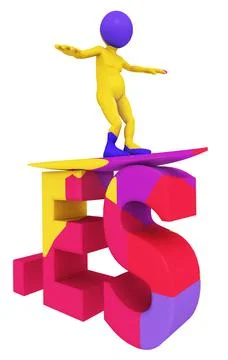 ES Top Level Domain of Spain Stock Illustration