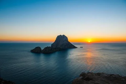 Es Vedra sunset Stock Photos