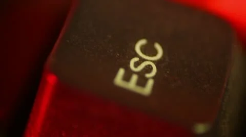 Esc escape key button touch keyboard Stock Footage 22251890