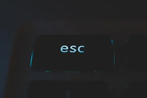 Esc key on a computer keyboard Stock Photos