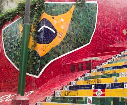 Escadaria Selarón 写真素材