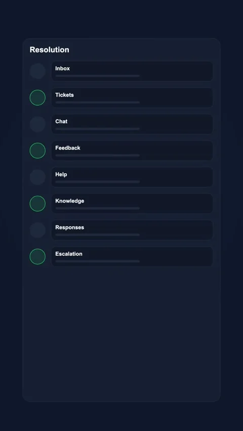 Escalation Queue Workspace Generic SaaS Interface Vertical Animation 스톡 동영상 345154266