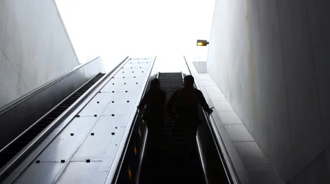 Escalator to adventure Stock Footage 5770988
