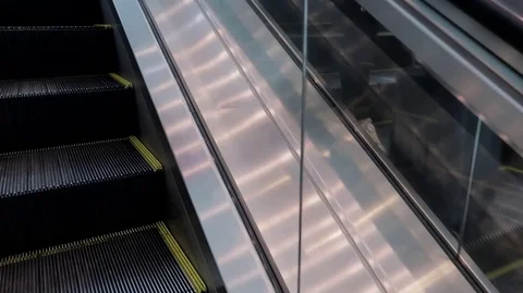 Escalator at the airport. Stock Footage 115545925