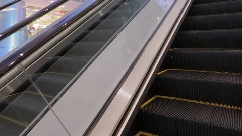 Escalator at the airport. Stock Footage 115545999