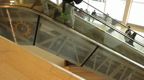 Escalator and Gears 스톡 동영상 20601423
