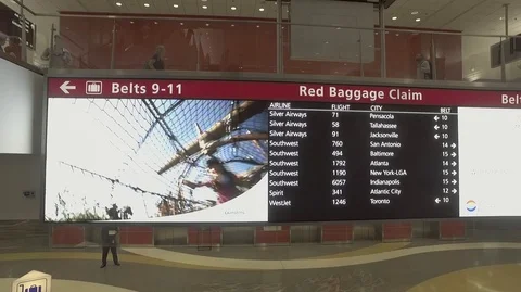 Escalator baggage claim 2 Stock Footage 104841736