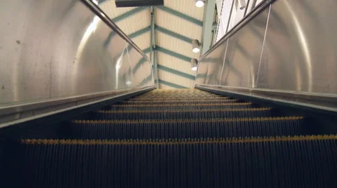 Escalator BART Station Stock Footage 8512097