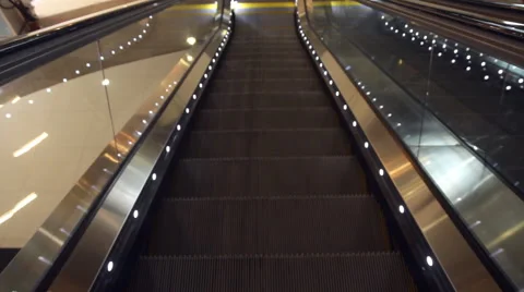 Escalator in building Stock Footage 60589871