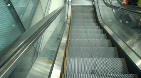 Escalator in Building Video stock 63413075