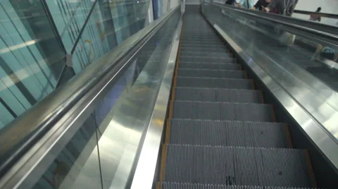 Escalator in Building Stock Footage 63414184