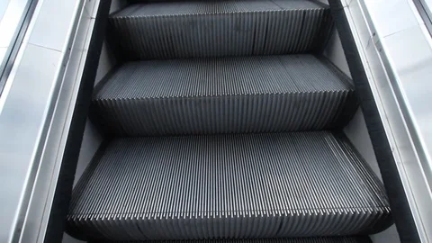 Escalator in building Stock Footage 85920453