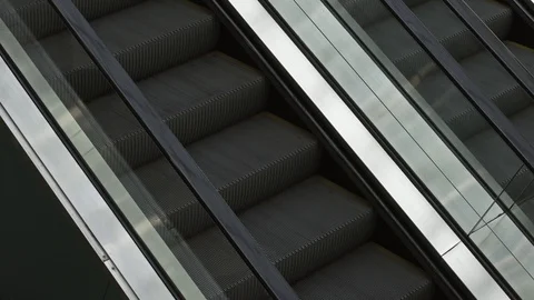 Escalator in the building. Stock Footage 92962855