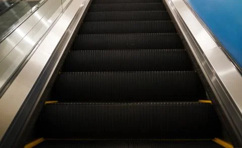 Escalator close up Stock Photos