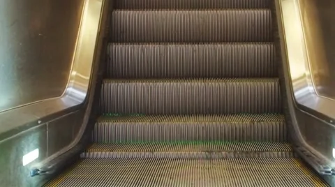 Escalator close-up shot Stock Footage 57715602
