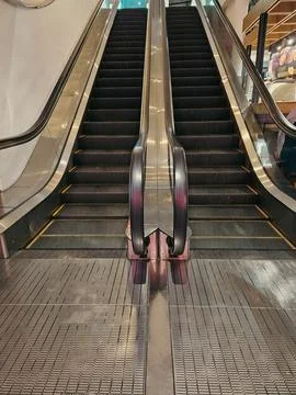 Escalator at the corner Stock Photos