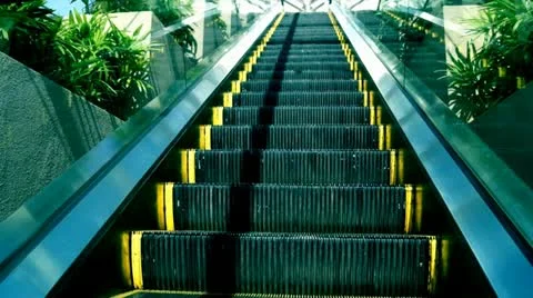Escalator, device, machine, stairs, electric. Stock-Footage 11011162