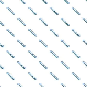 Escalator diagonal pattern seamless repeating background on white Stock Illustration
