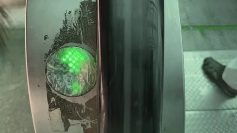 Escalator Direction Indicator Light Stock Footage 327531571