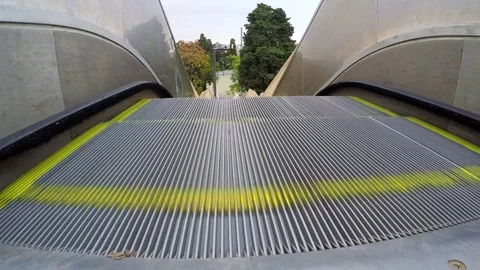 Escalator Electric Stairs Video stock 72669380