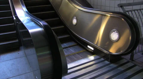 Up Escalator Entry Stock Footage 36515934