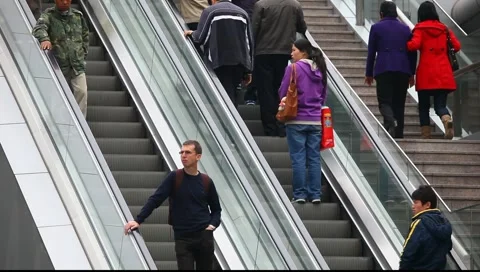 Escalator Stock Footage 1005037