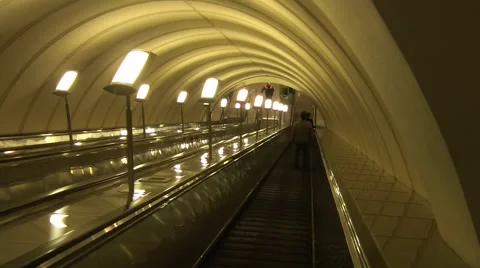 Escalator Stock Footage 6099896