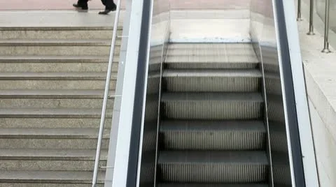 Escalator Stock Footage 9898381