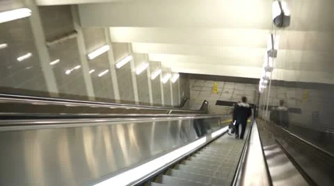 Escalator Stock Footage 10802829