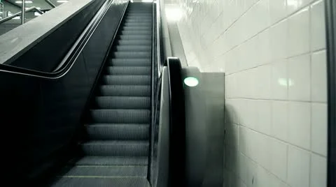 Escalator Stock Footage