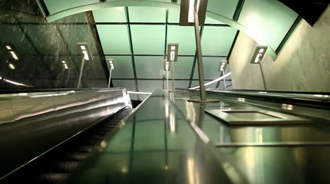 Escalator Up Stock Footage 22863187