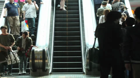 Escalator Stock Footage 32735474