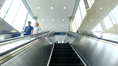 Escalator Stock Footage 106274052
