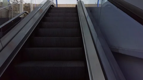 Up an escalator Stock Footage 117140251