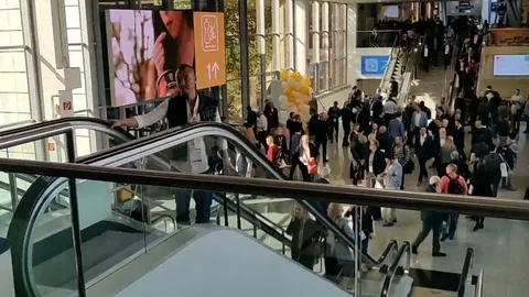 Escalator Stock Footage 118250346