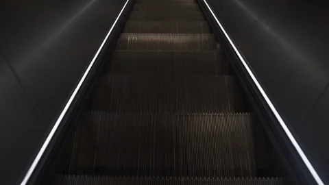 Escalator Stock Footage