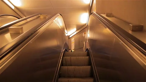 Escalator Stock Footage