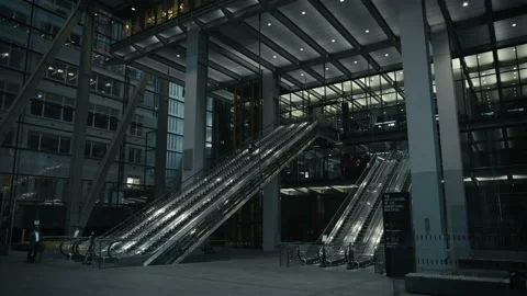 Escalator Future - Futuristic | 4K Stock Footage 170739754