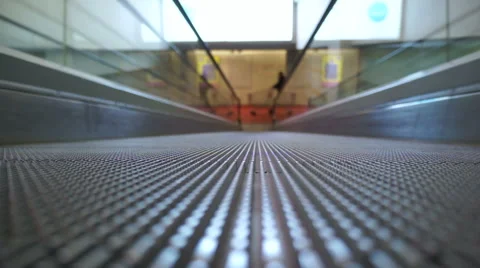 Escalator going to bottom Stock Footage 50748102
