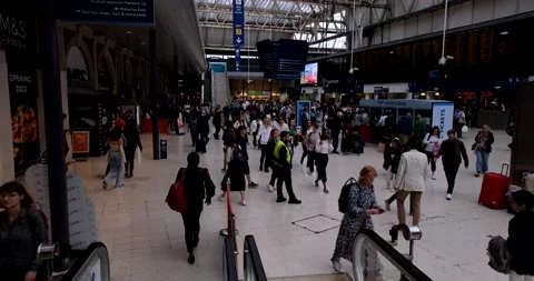 Escalator going down Stock Footage 202907137