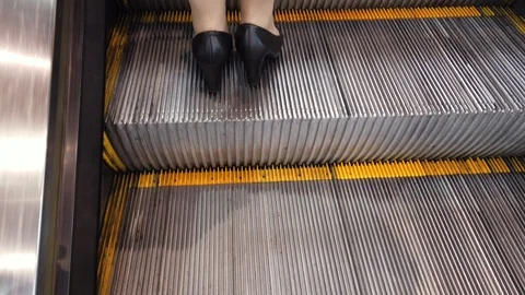 Escalator going up Stock Footage 106756790