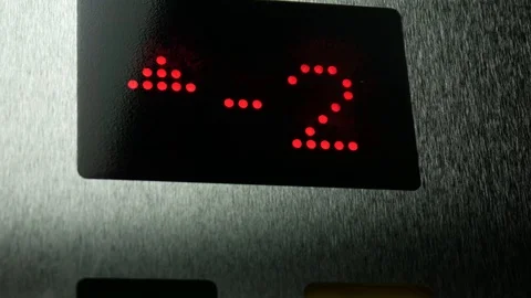 Escalator Going From Minus Two To Minus One Stock Footage 96240140