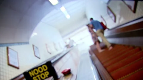 Escalator to heaven Stock Footage 8687897