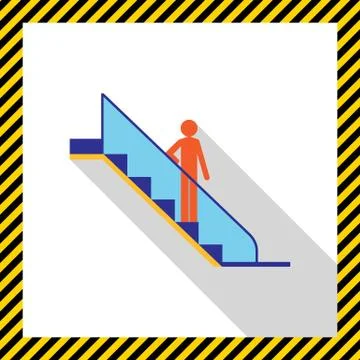 Escalator icon 스톡 일러스트