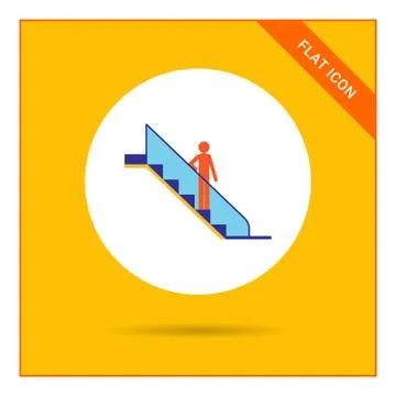 Escalator icon Stock-Illustration